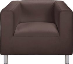 ColourMatch - Moda - Leather Effect Chair - Chocolate